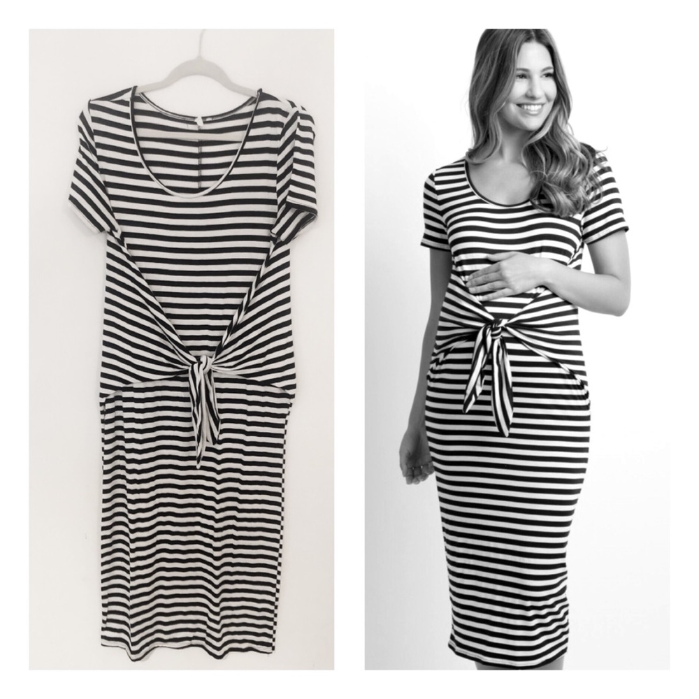 PINKBLUSH Maternity Midi Dress